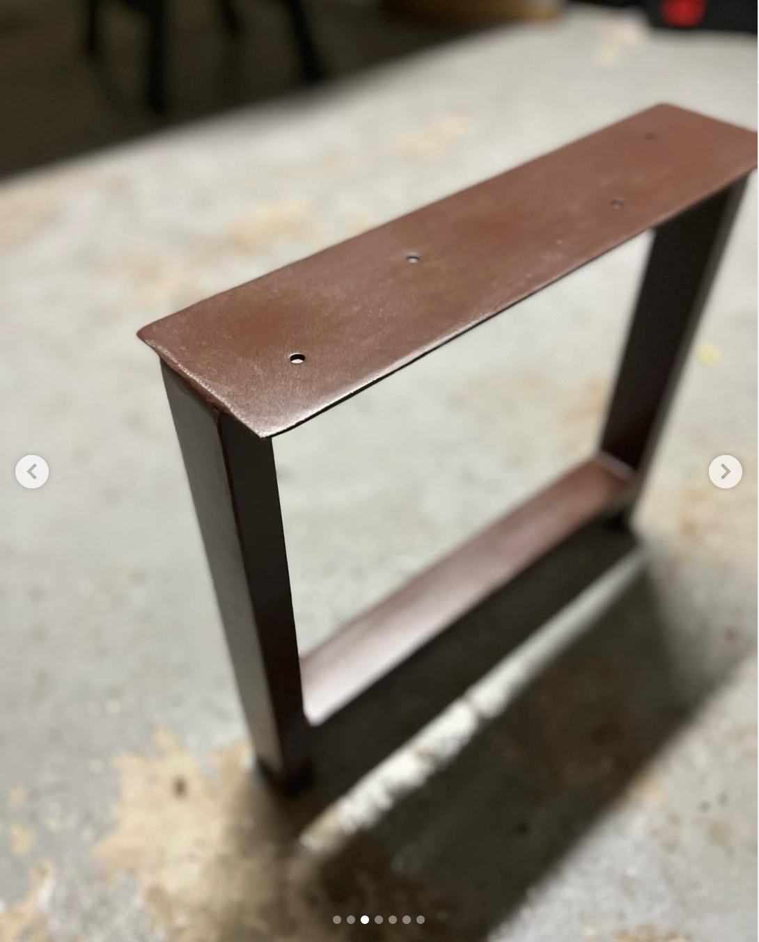 U- Frame Welded Table Leg Pair